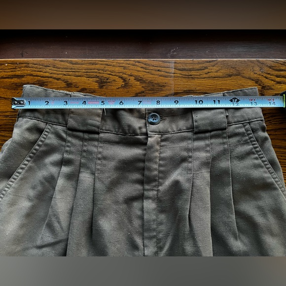 Pleated shorts by Fundamental Things, 10, olive green - Picture 3 of 5